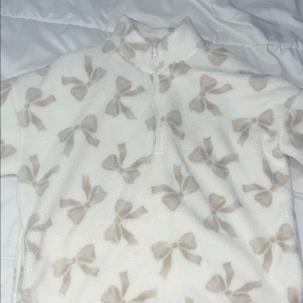 Gilly Hicks Half Zip Sherpa Sweater